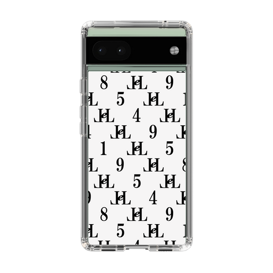 スリムプロテクションケース［ Chell classy - Monogram - White ］