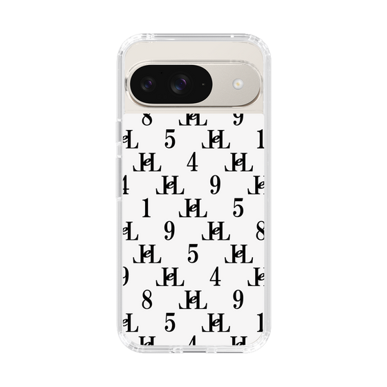 スリムプロテクションケース［ Chell classy - Monogram - White ］