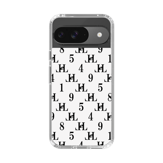 スリムプロテクションケース［ Chell classy - Monogram - White ］