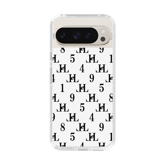 スリムプロテクションケース［ Chell classy - Monogram - White ］