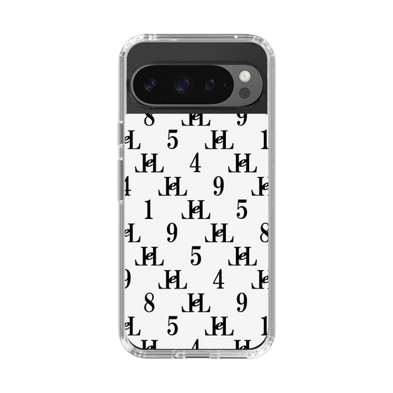 スリムプロテクションケース［ Chell classy - Monogram - White ］