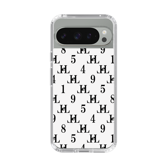 スリムプロテクションケース［ Chell classy - Monogram - White ］