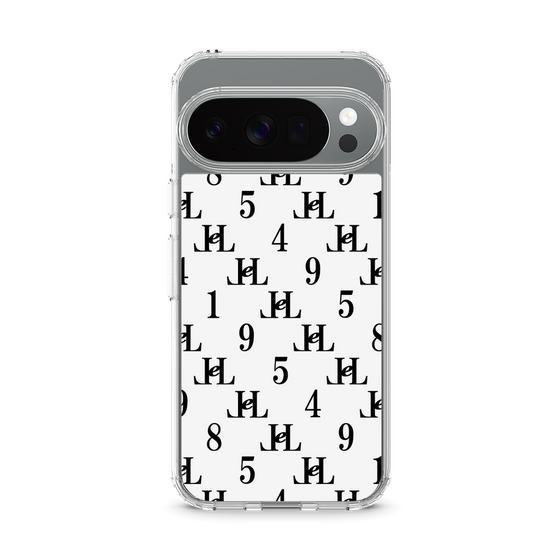 スリムプロテクションケース［ Chell classy - Monogram - White ］