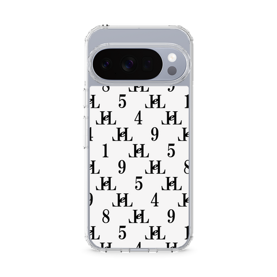 スリムプロテクションケース［ Chell classy - Monogram - White ］