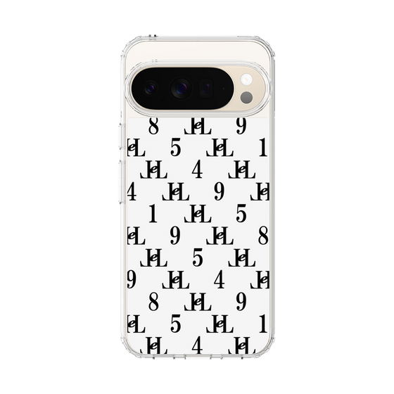 スリムプロテクションケース［ Chell classy - Monogram - White ］