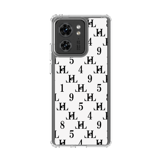 スリムプロテクションケース［ Chell classy - Monogram - White ］