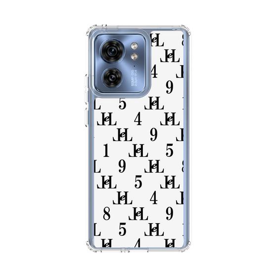 スリムプロテクションケース［ Chell classy - Monogram - White ］