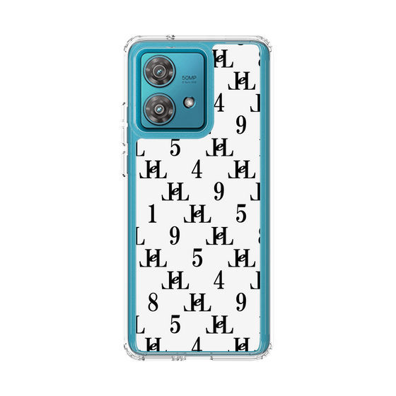 スリムプロテクションケース［ Chell classy - Monogram - White ］