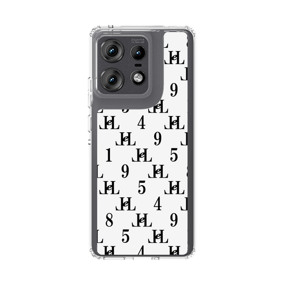 スリムプロテクションケース［ Chell classy - Monogram - White ］