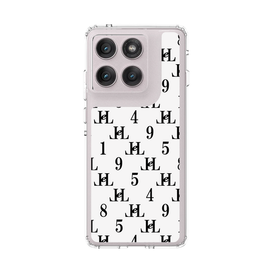 スリムプロテクションケース［ Chell classy - Monogram - White ］