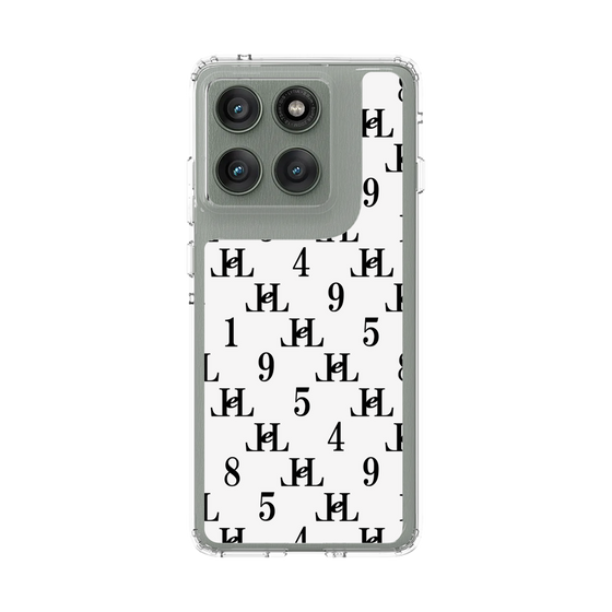 スリムプロテクションケース［ Chell classy - Monogram - White ］