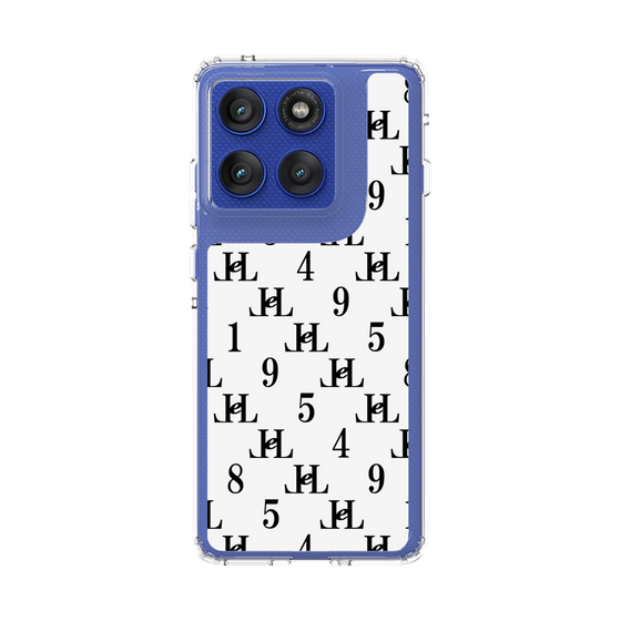 スリムプロテクションケース［ Chell classy - Monogram - White ］