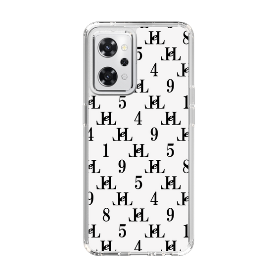 スリムプロテクションケース［ Chell classy - Monogram - White ］