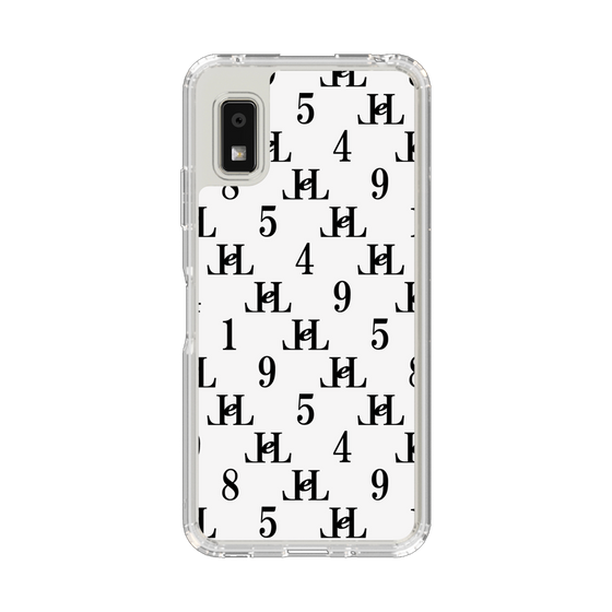 スリムプロテクションケース［ Chell classy - Monogram - White ］