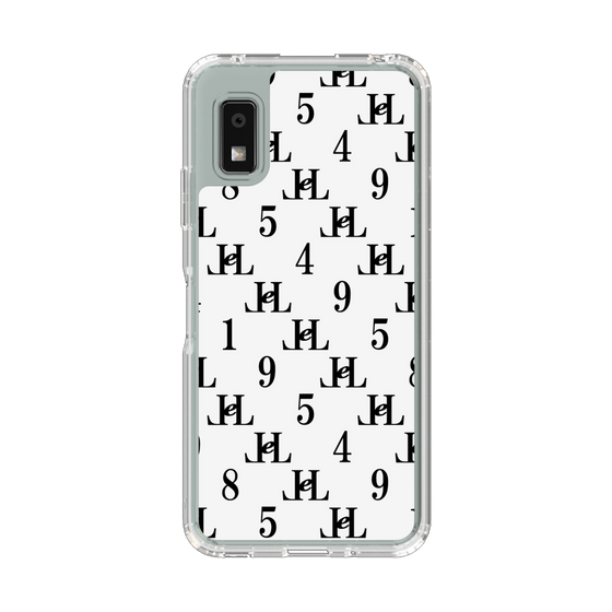 スリムプロテクションケース［ Chell classy - Monogram - White ］