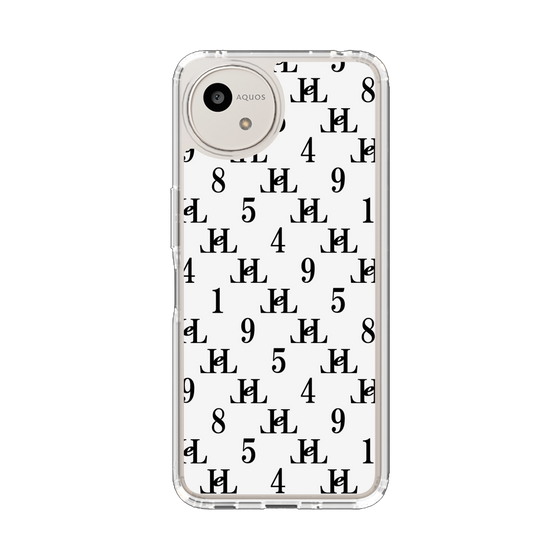スリムプロテクションケース［ Chell classy - Monogram - White ］