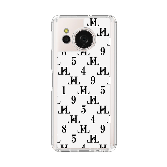 スリムプロテクションケース［ Chell classy - Monogram - White ］