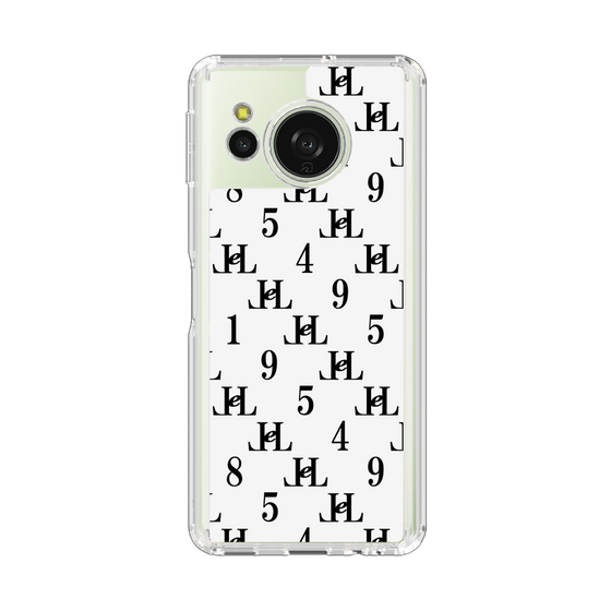 スリムプロテクションケース［ Chell classy - Monogram - White ］