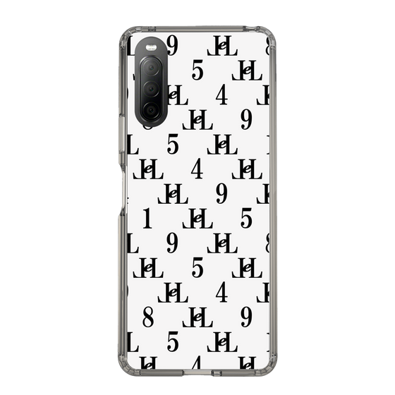 スリムプロテクションケース［ Chell classy - Monogram - White ］