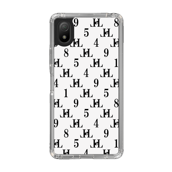 スリムプロテクションケース［ Chell classy - Monogram - White ］