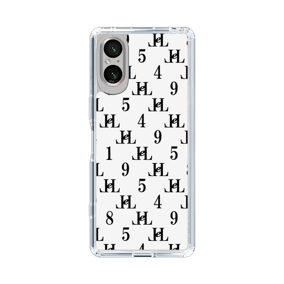 スリムプロテクションケース［ Chell classy - Monogram - White ］