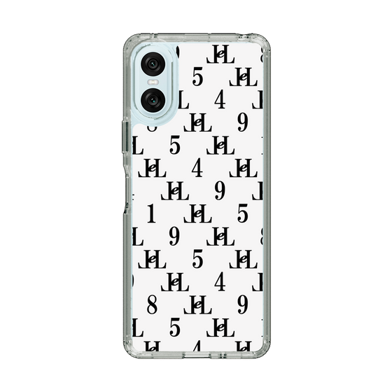 スリムプロテクションケース［ Chell classy - Monogram - White ］