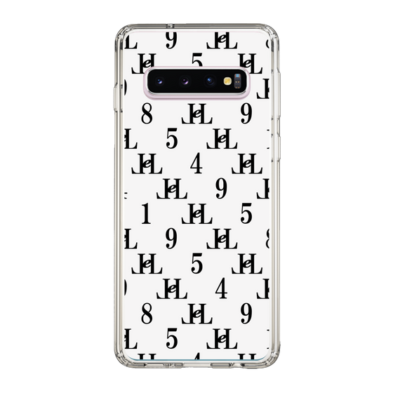 スリムプロテクションケース［ Chell classy - Monogram - White ］