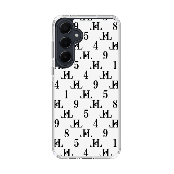 スリムプロテクションケース［ Chell classy - Monogram - White ］