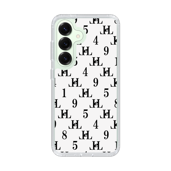 スリムプロテクションケース［ Chell classy - Monogram - White ］