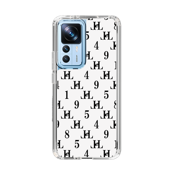 スリムプロテクションケース［ Chell classy - Monogram - White ］