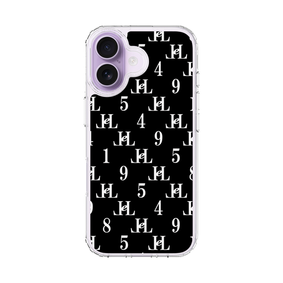 スリムプロテクションケース［ Chell classy - Monogram - Black ］