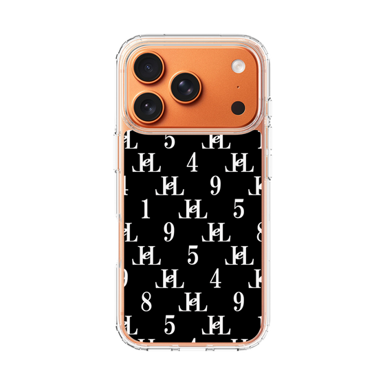 スリムプロテクションケース［ Chell classy - Monogram - Black ］