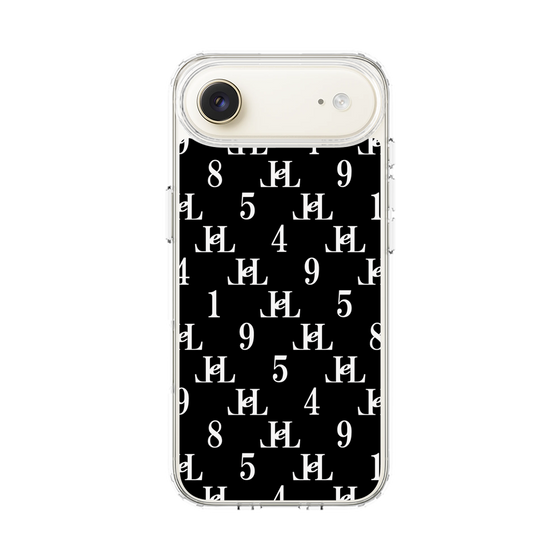 スリムプロテクションケース［ Chell classy - Monogram - Black ］