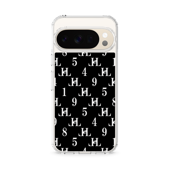 スリムプロテクションケース［ Chell classy - Monogram - Black ］