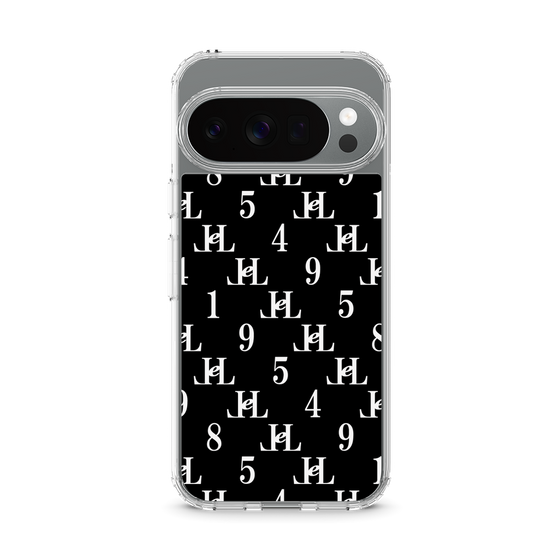 スリムプロテクションケース［ Chell classy - Monogram - Black ］