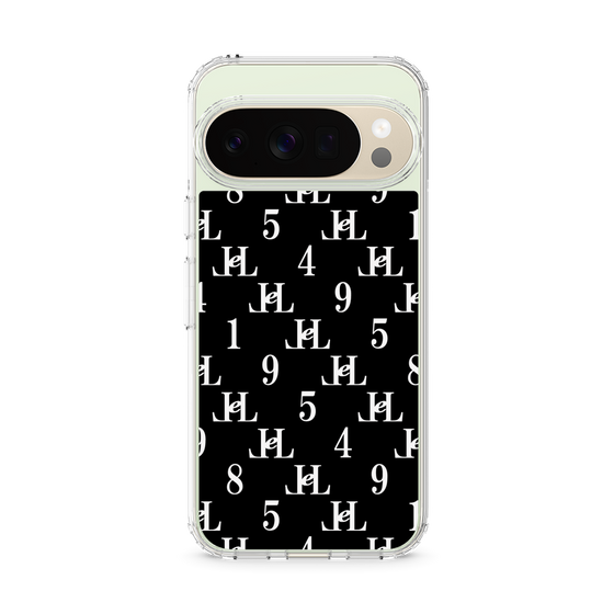 スリムプロテクションケース［ Chell classy - Monogram - Black ］