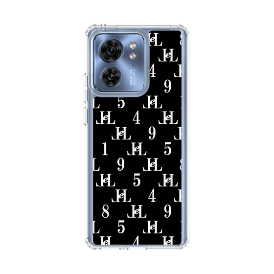 スリムプロテクションケース［ Chell classy - Monogram - Black ］
