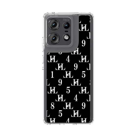 スリムプロテクションケース［ Chell classy - Monogram - Black ］