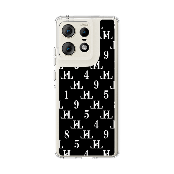 スリムプロテクションケース［ Chell classy - Monogram - Black ］