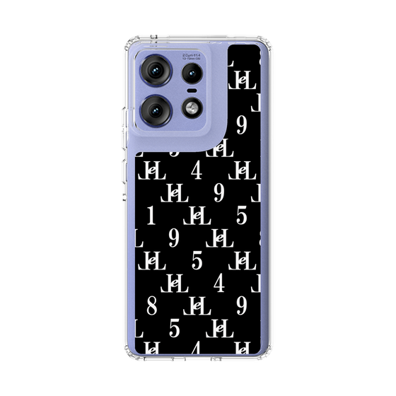 スリムプロテクションケース［ Chell classy - Monogram - Black ］