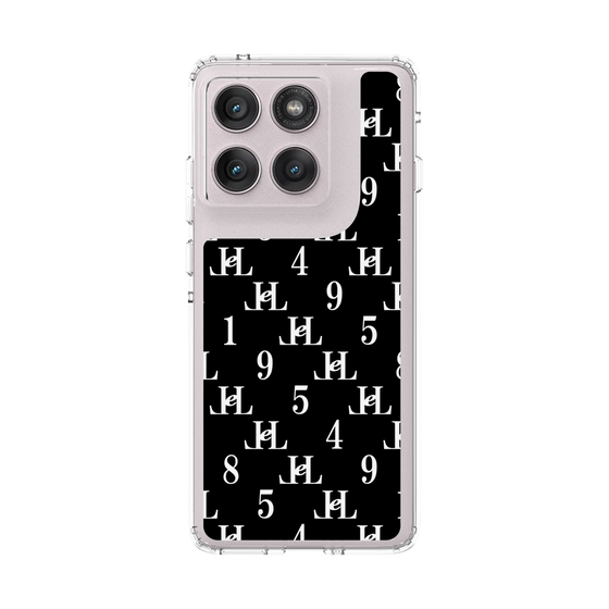 スリムプロテクションケース［ Chell classy - Monogram - Black ］