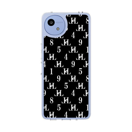 スリムプロテクションケース［ Chell classy - Monogram - Black ］