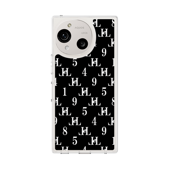 スリムプロテクションケース［ Chell classy - Monogram - Black ］
