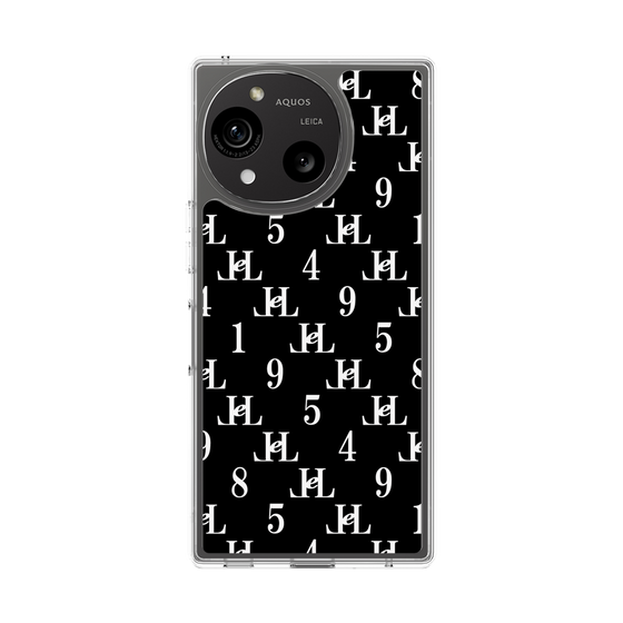スリムプロテクションケース［ Chell classy - Monogram - Black ］