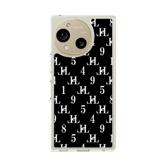 スリムプロテクションケース［ Chell classy - Monogram - Black ］