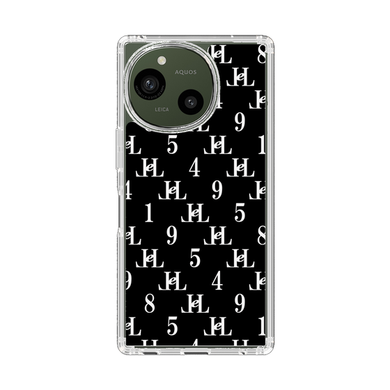 スリムプロテクションケース［ Chell classy - Monogram - Black ］