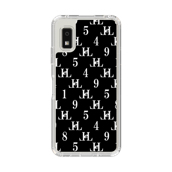 スリムプロテクションケース［ Chell classy - Monogram - Black ］