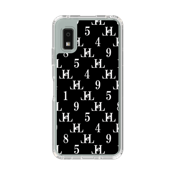 スリムプロテクションケース［ Chell classy - Monogram - Black ］