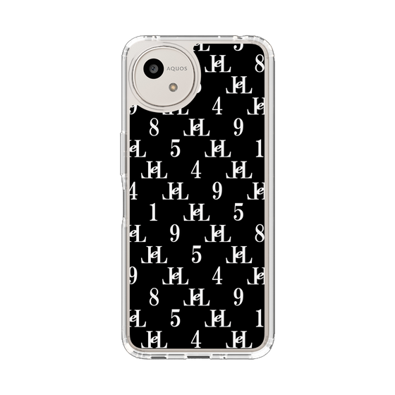 スリムプロテクションケース［ Chell classy - Monogram - Black ］