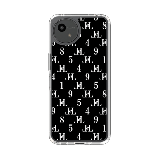スリムプロテクションケース［ Chell classy - Monogram - Black ］